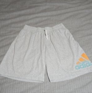 COPY - Adidas Men's Gray Shorts with Orange Logo